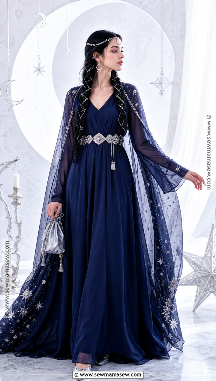 Moon Goddess Costume With Long Black Braids - 30 halloween costumes women black hair