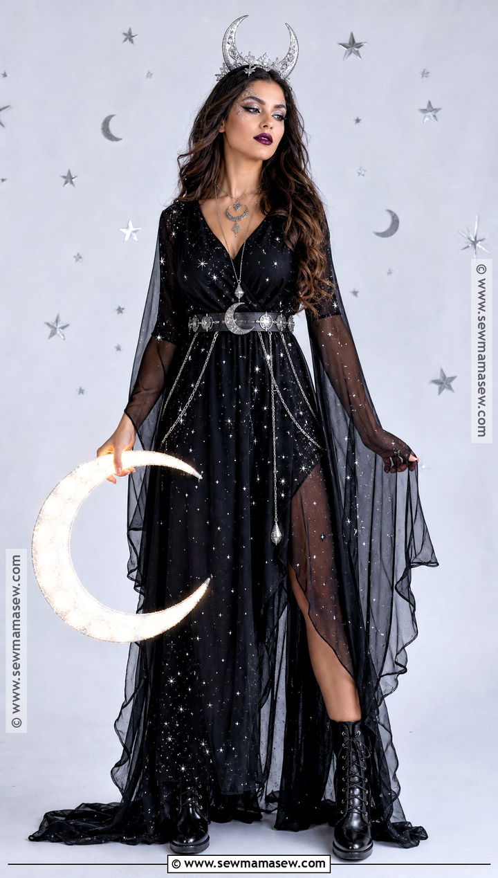Moon Goddess Costume - 30 woman in black costume ideas
