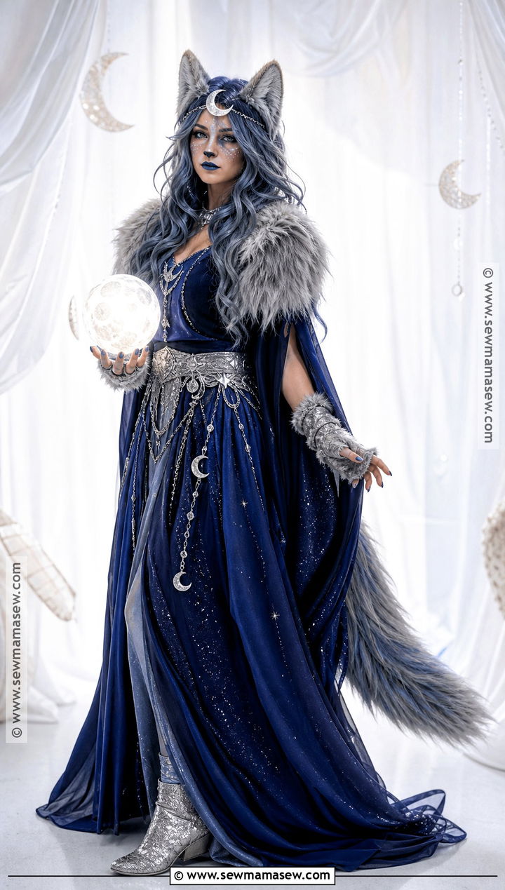 Moon Goddess Wolf Costume - 30 Wolf Halloween Costume Ideas for Women