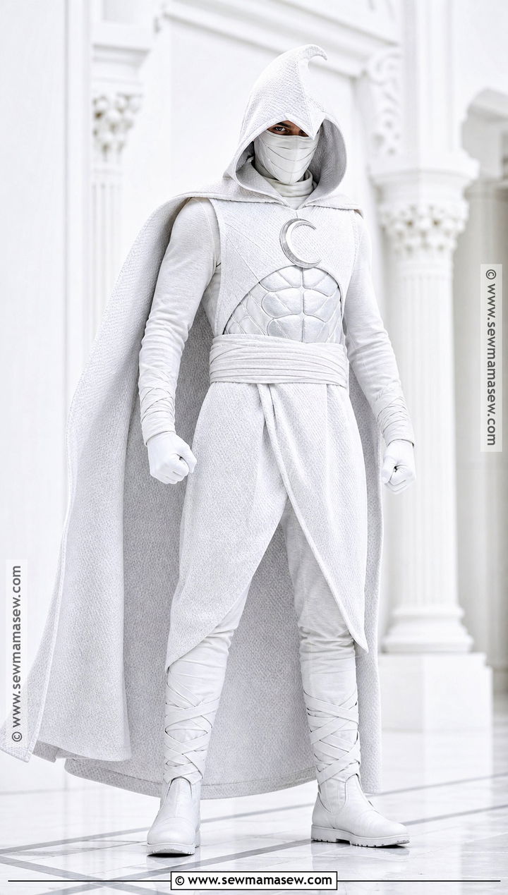 Moon Knight Cosplay With White Cape - 35 marvel cosplay ideas