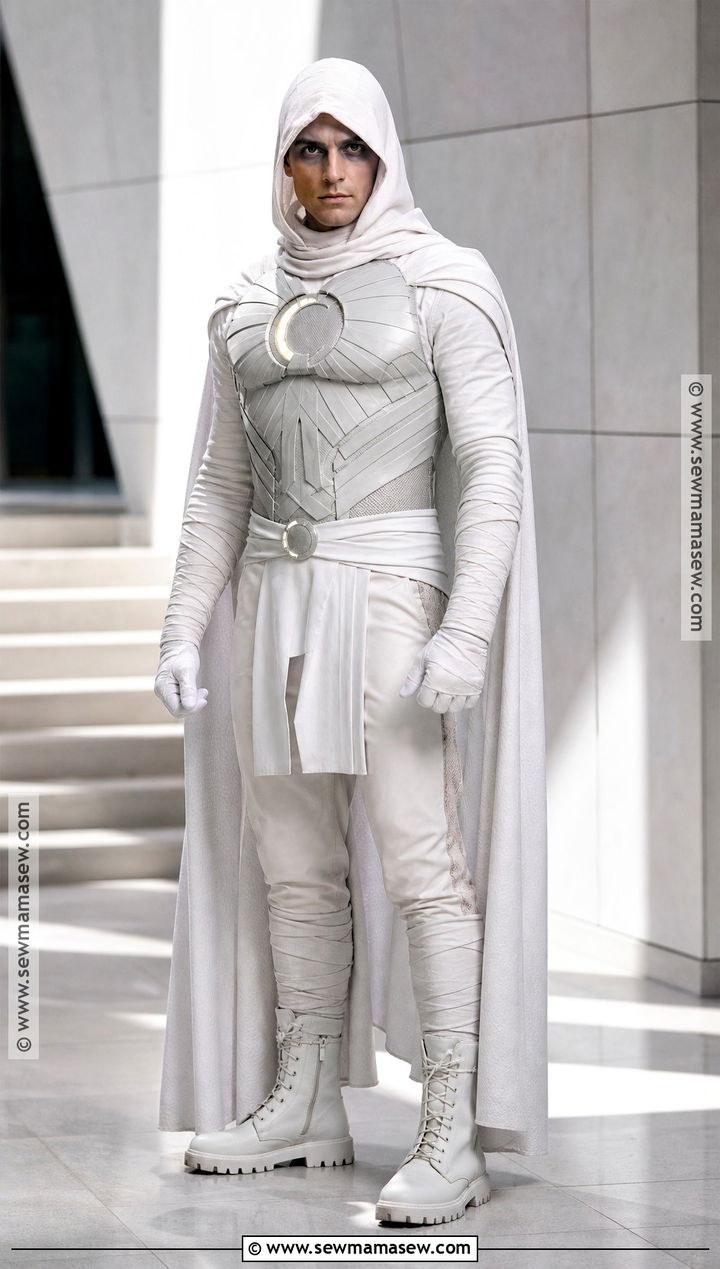 Moon Knight Costume With White Cape - 30 marvel costume ideas