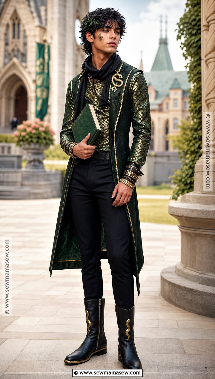 Morgie Descendants Costume With Green And Gold Shirt - 35 descendants costumes