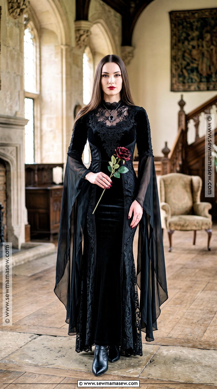 Morticia Addams Costume - 35 brown hair halloween costumes