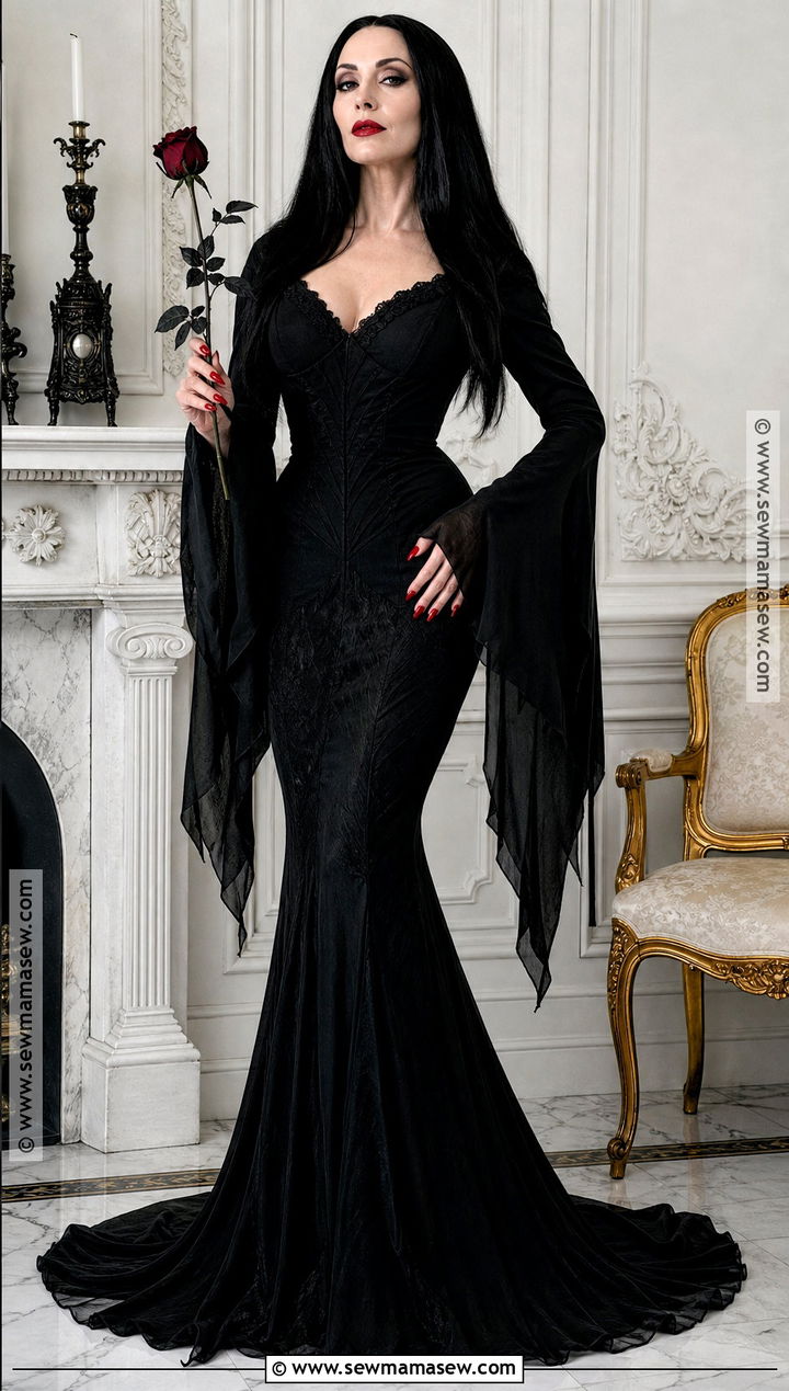 Morticia Addams Costume - 35 Women In Black Costume Ideas