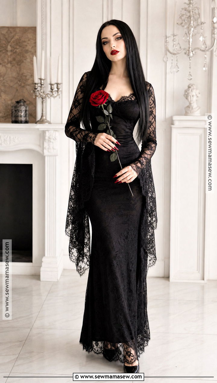 Morticia Addams Costume For Black Hair - 30 black hair costume ideas