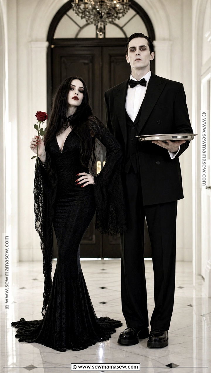 Morticia Addams Costume With Lurch - 45 morticia addams costume ideas