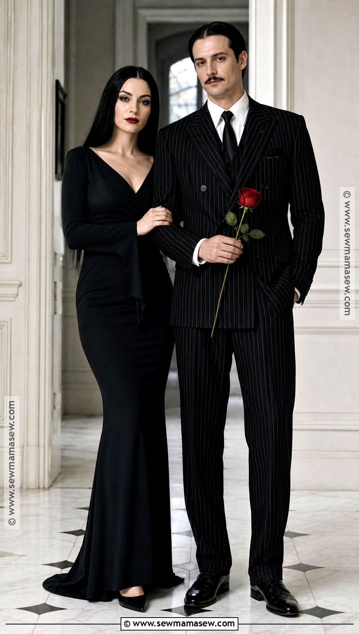 Morticia And Gomez Addams Costume - 30 movie costume ideas for couples