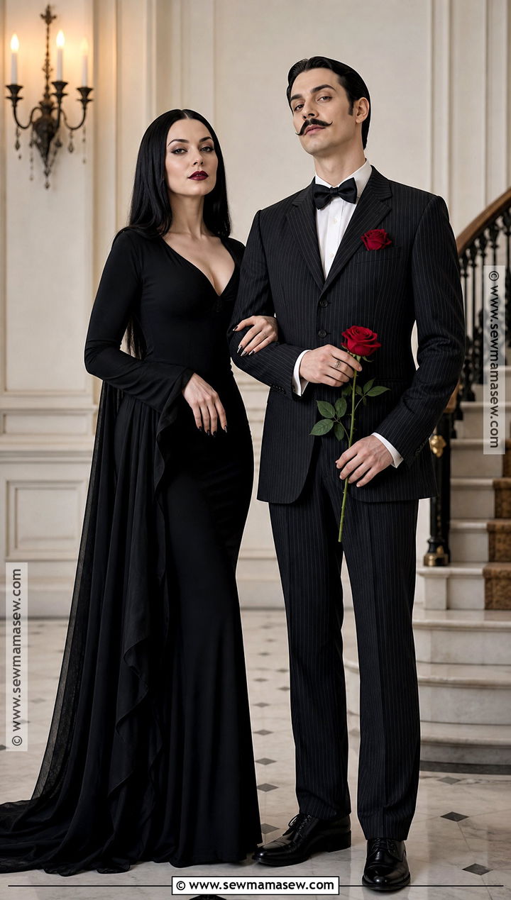 Morticia And Gomez Addams Costume - 30 best couples costumes creative