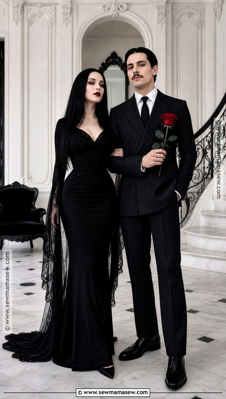 Morticia And Gomez Addams Couple Costume - 35 best halloween costumes for couples
