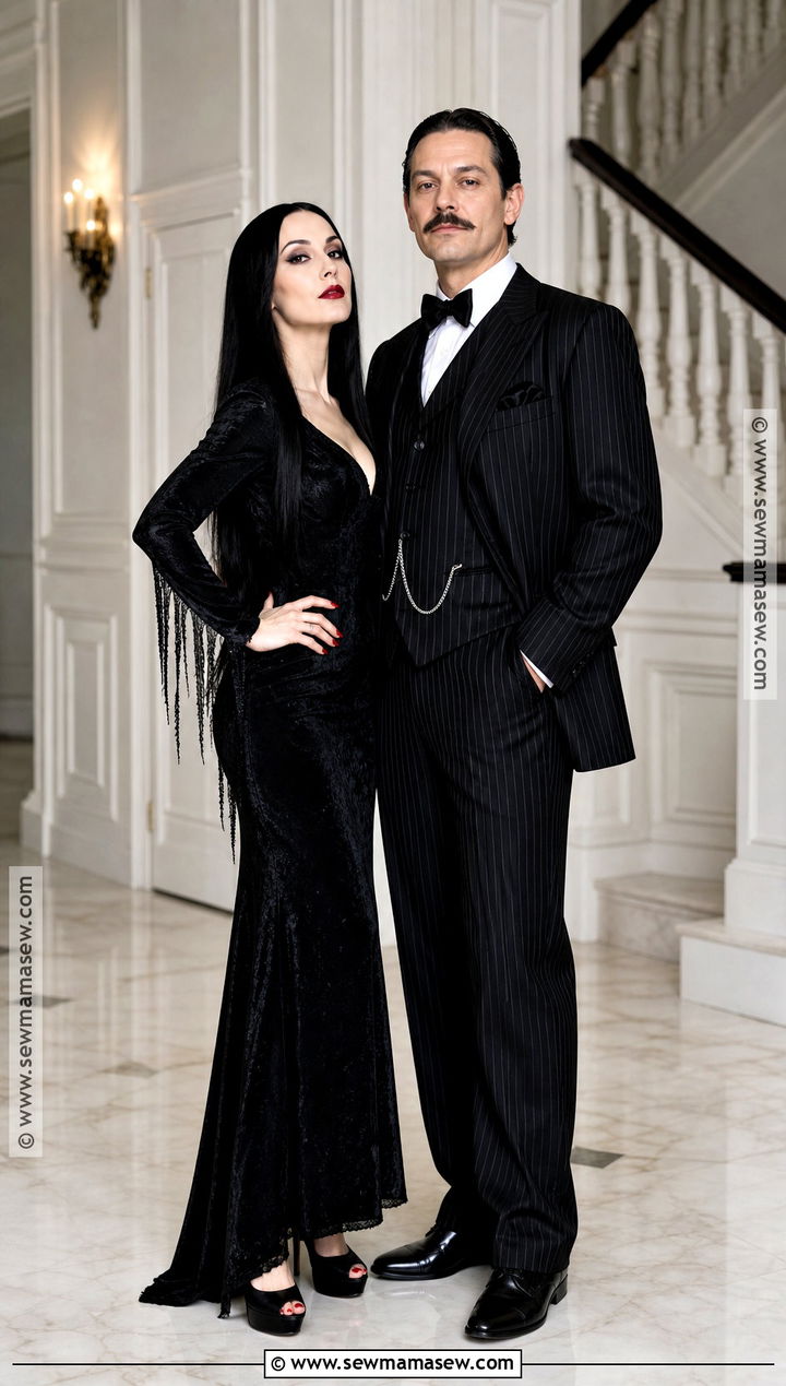 Morticia And Gomez Addams Couple Costume - 30 couples costumes ideas