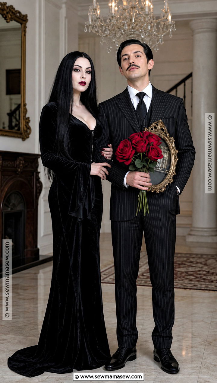 Morticia And Gomez Couple Costume - 40 easy couple costumes