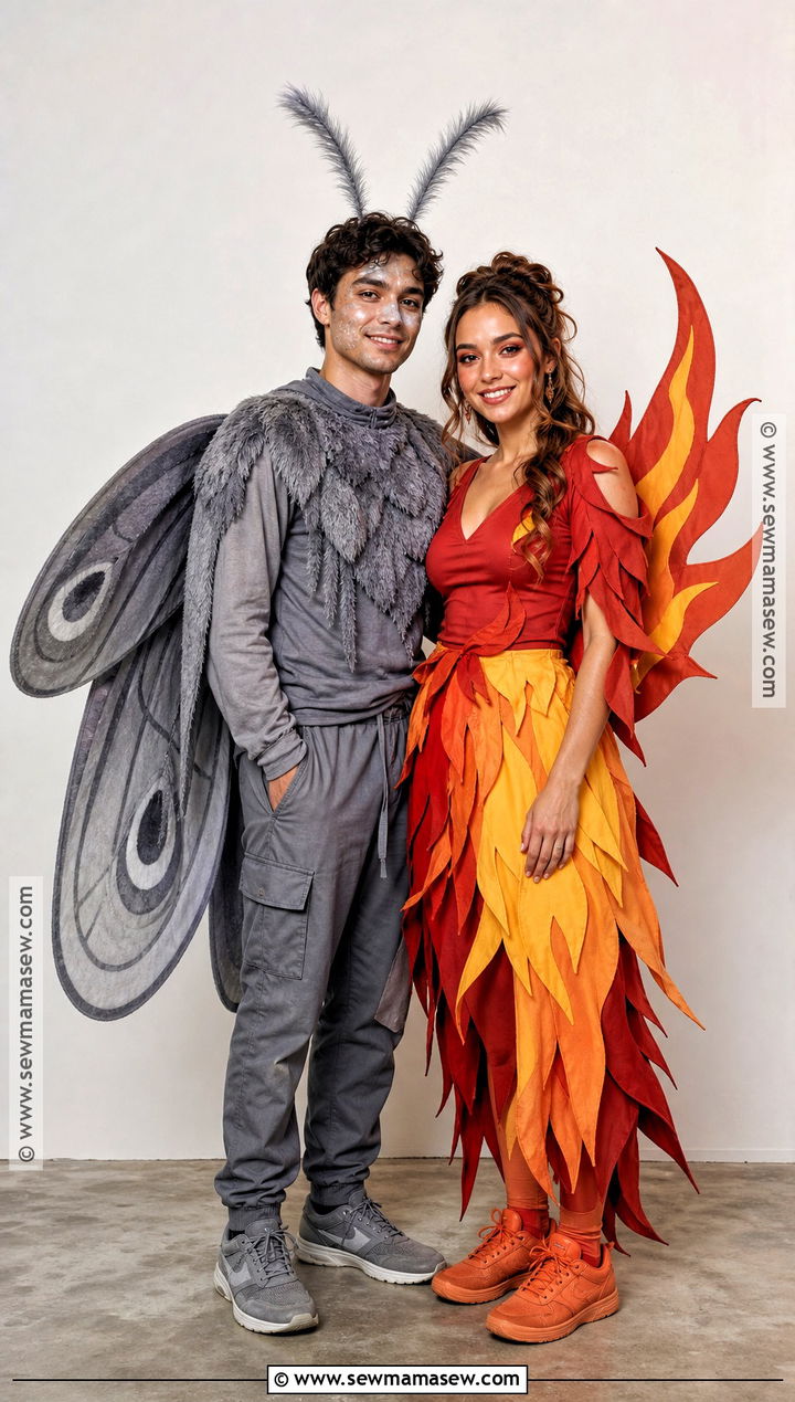 Moth And Flame Couple Costume - 30 costumes funny