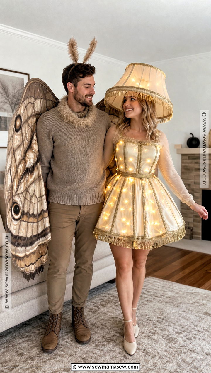 Moth And Lamp Costume - 30 2 ppl halloween costumes
