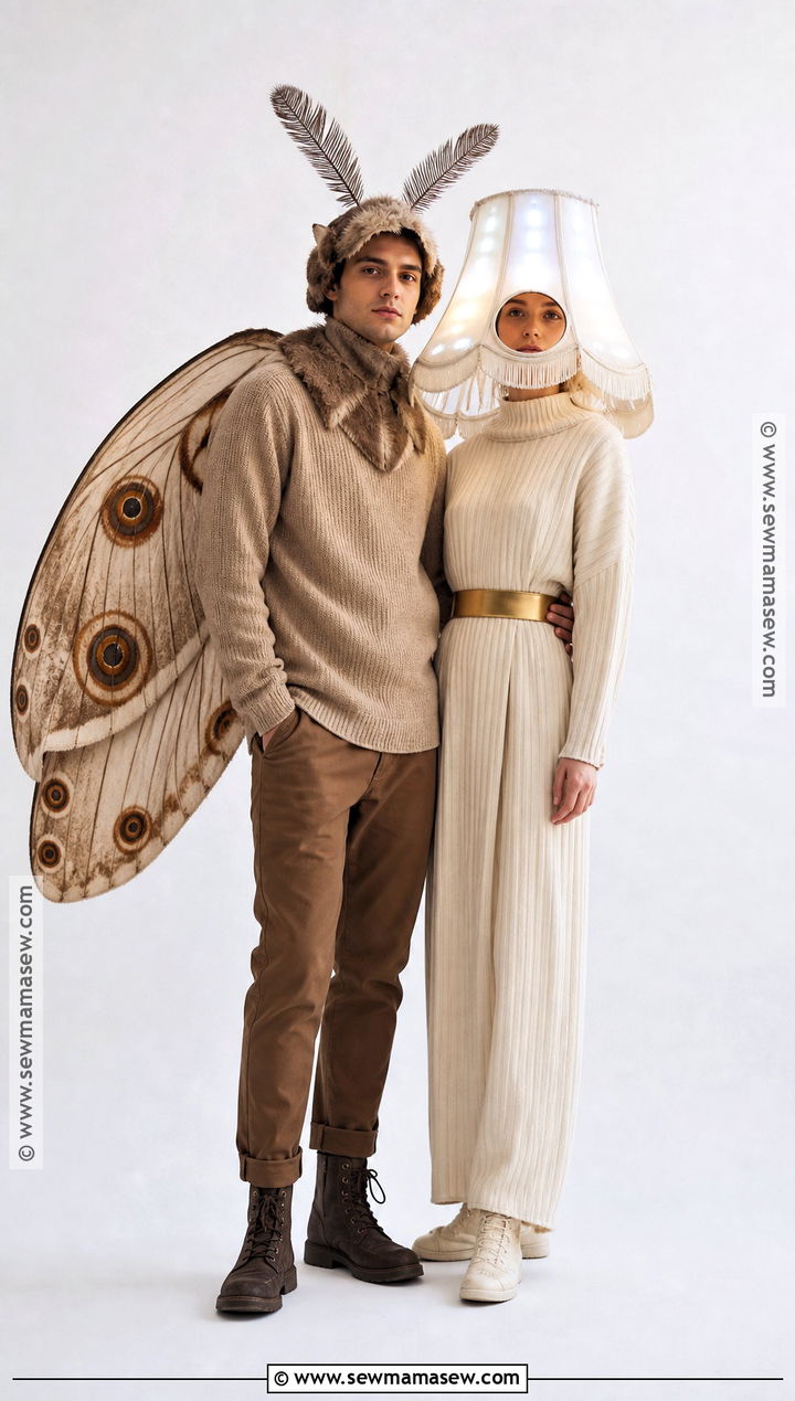 Moth And Lamp Couple Costume - 50 couples costume ideas