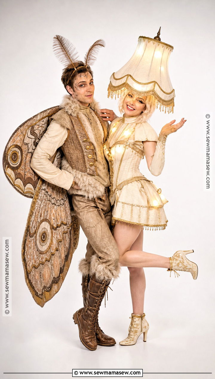 Moth And Lamp Couples Costume - 40 creative couples costumes