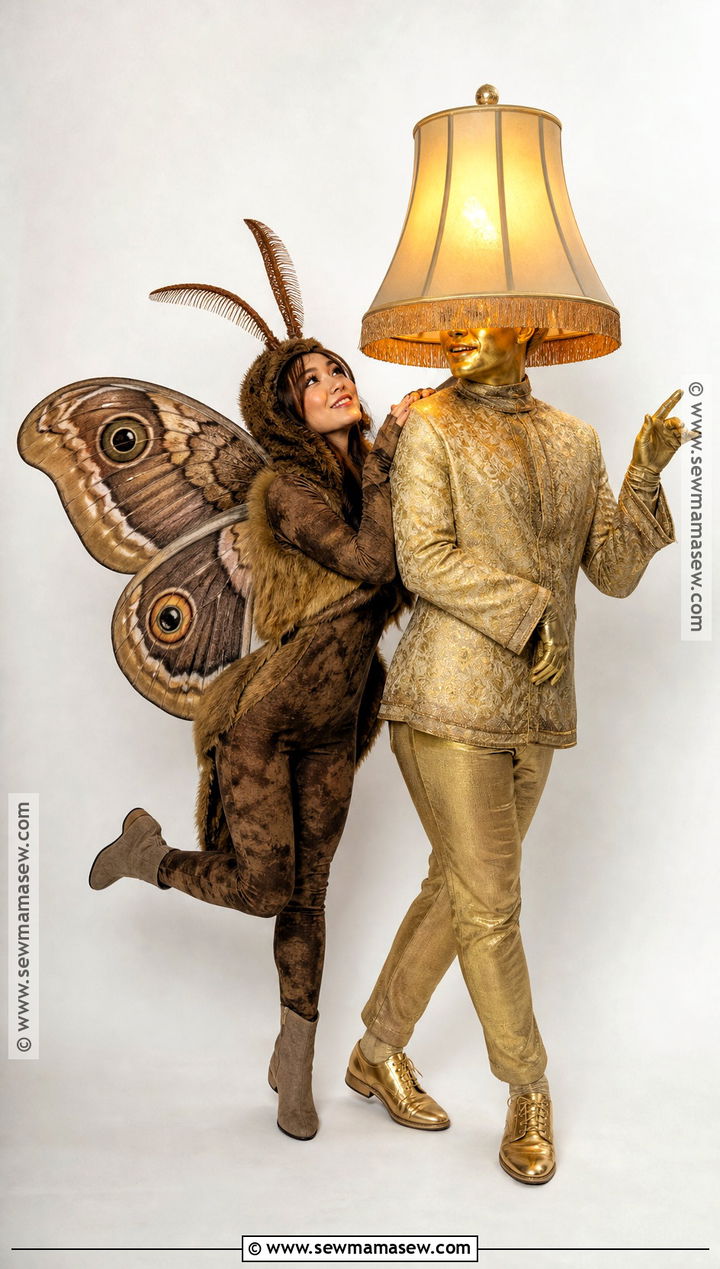 Moth And Lamp Duo Costume - 35 unique duo halloween costumes