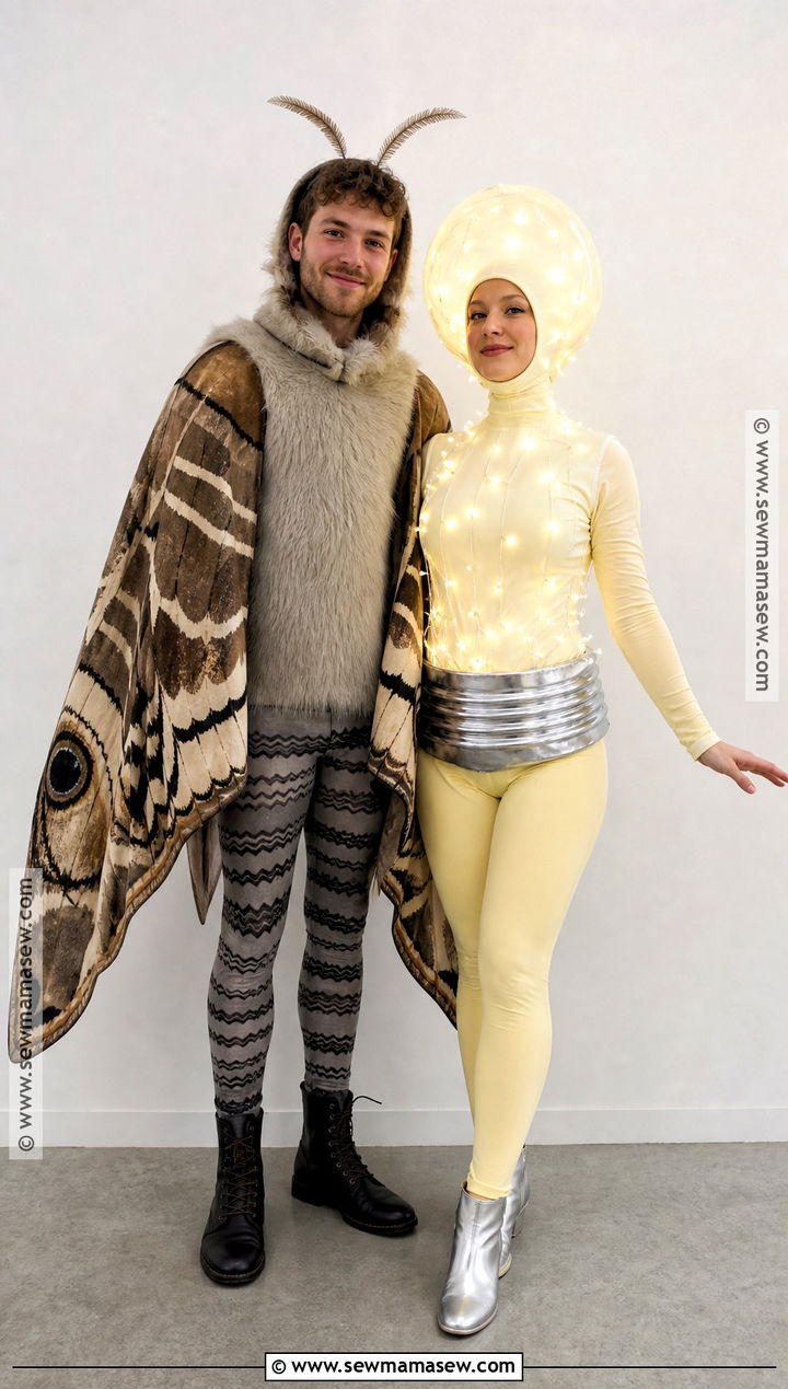 Moth And Lightbulb Duo Costume - 30 duo halloween costume ideas