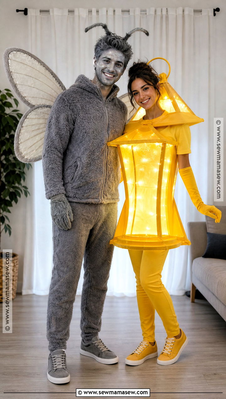 Moth And Porch Light Couple Costume - 35 funny halloween costumes for couples