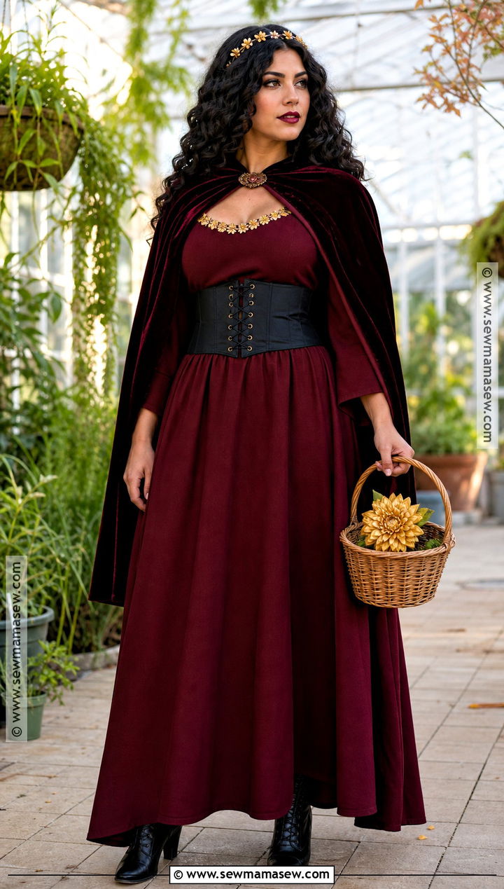 Mother Gothel Costume With Flower Crown Detail - 40 mother gothel costume ideas