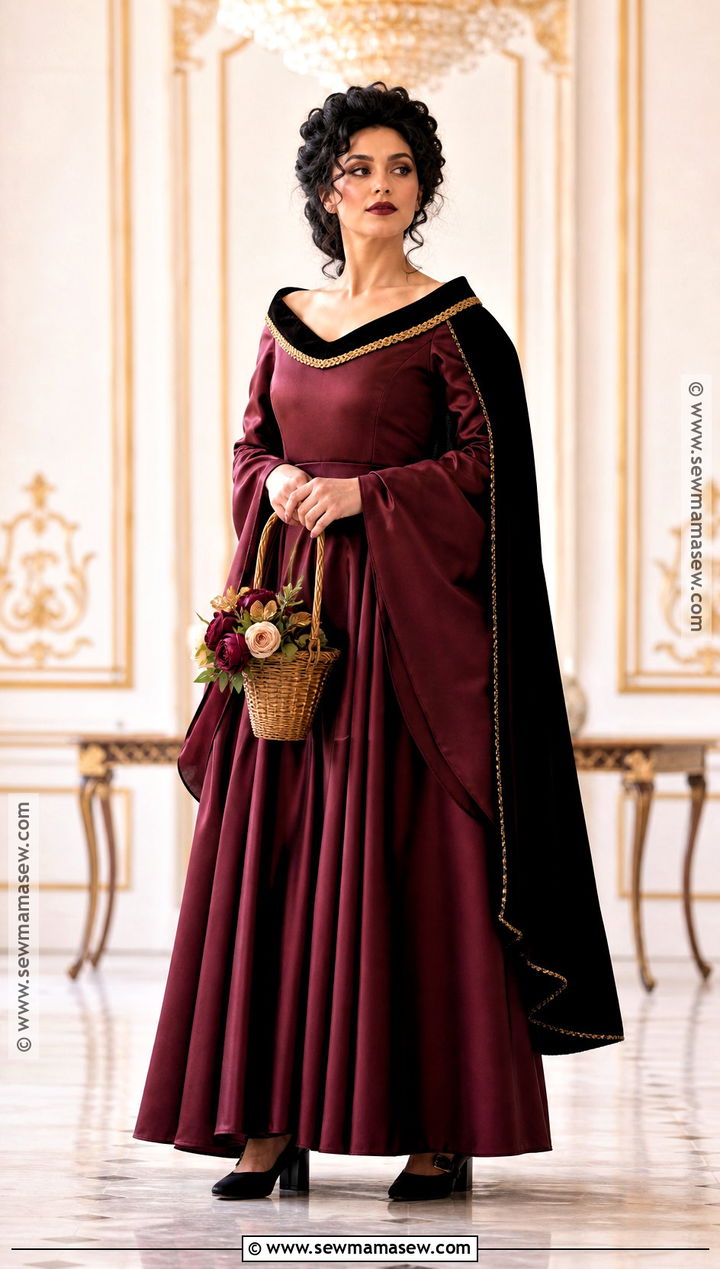 Mother Gothel Costume With Satin Burgundy Gown - 40 mother gothel costume ideas