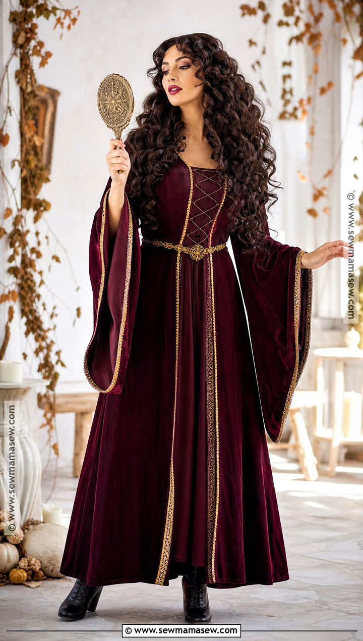 Mother Gothel Red Dress Costume - 50 brunette halloween costumes ideas
