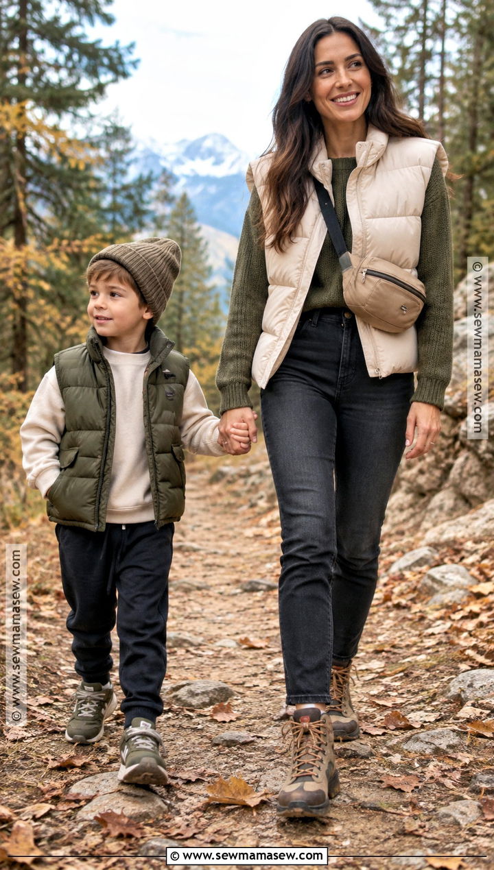 Mother Son Puffer Vest Outfit - 15 mother son fall outfits