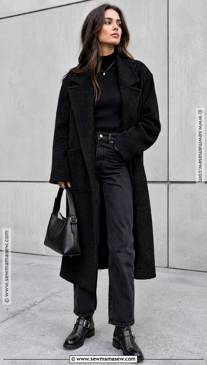 Moto Boots With All Black Layers - 15 fall moto boots outfit