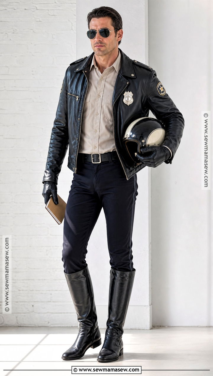 Motorcycle Cop Costume - 40 cop halloween costume ideas