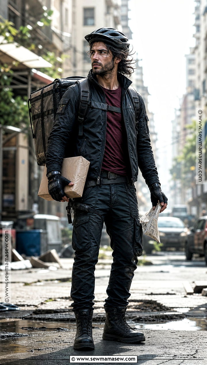 Motorcycle Courier Zombie Apocalypse Outfit - 35 zombie apocalypse outfits male