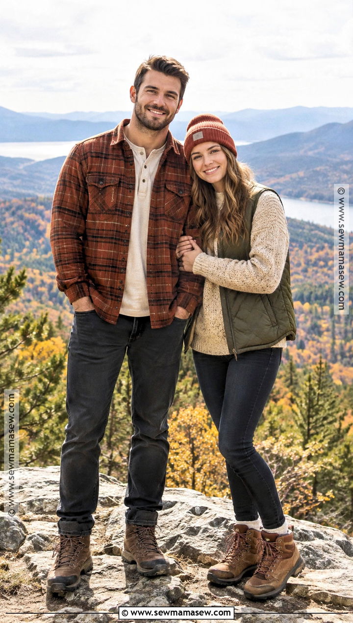 Mountain Fall Couples Photoshoot Outfit - 25 fall couples photoshoot outfits