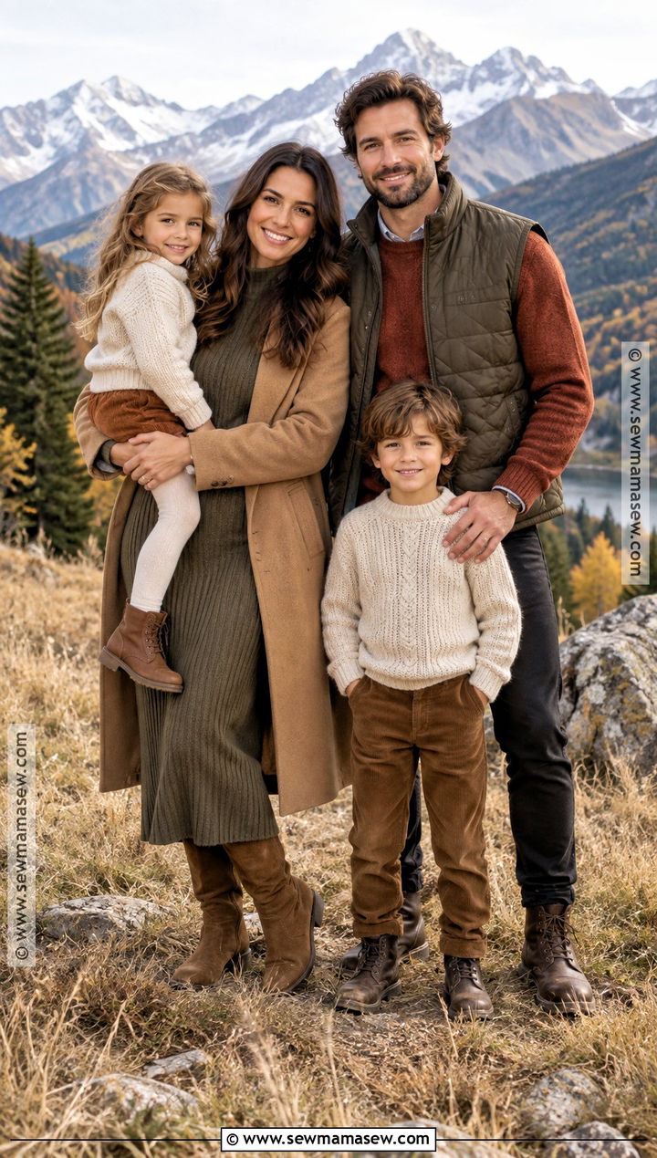 Mountain Fall Family Photo Outfits - 25 fall family photo outfits