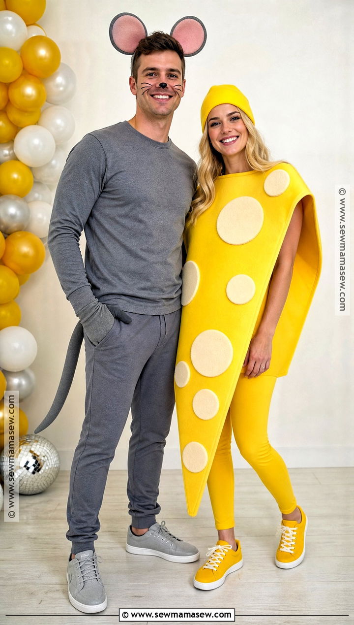 Mouse And Cheese Couple Costume - 35 mouse halloween costumes