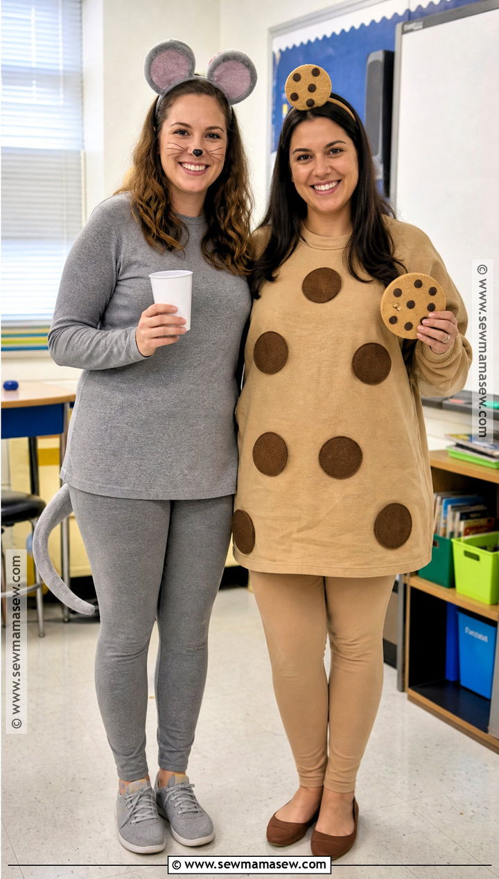 Mouse And Cookie Staff Duo Costume - 30 School Staff Halloween Costume Ideas