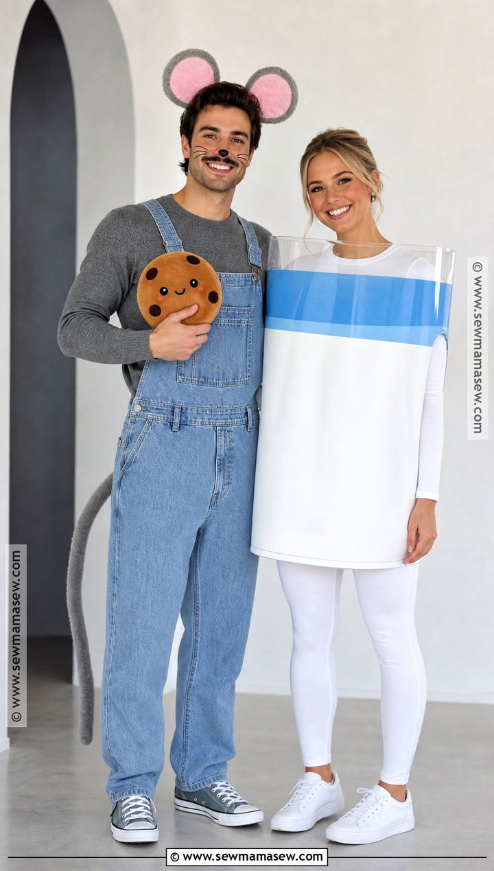 Mouse And Milk Couple Costume - 45 if you give a mouse a cookie costume ideas