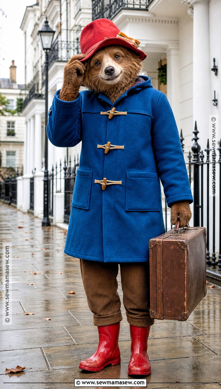 Movie Inspired Paddington Costume With Red Hat - 35 paddington halloween costume ideas