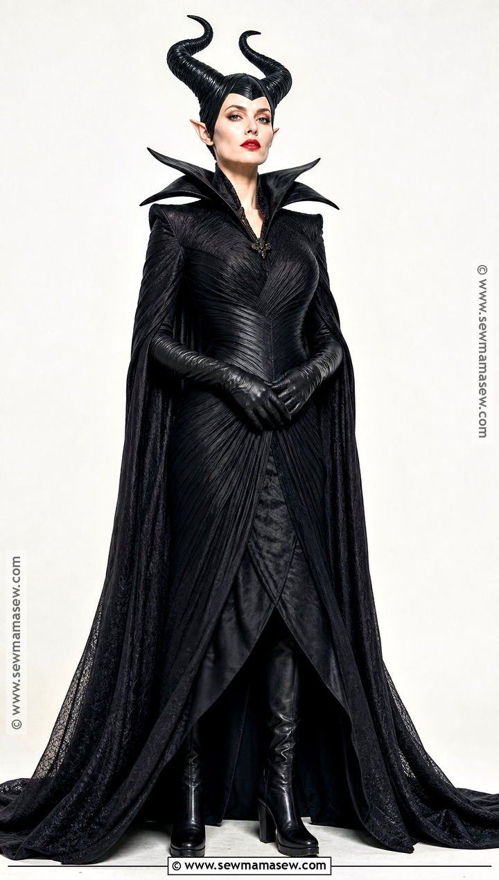 Movie Maleficent Costume With Sculpted Cheekbones - 50 maleficent costume ideas