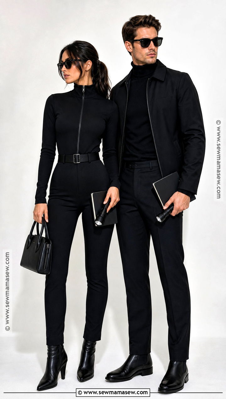 Mr And Mrs Smith Monochrome Black Costume - 45 mr and mrs smith costume ideas