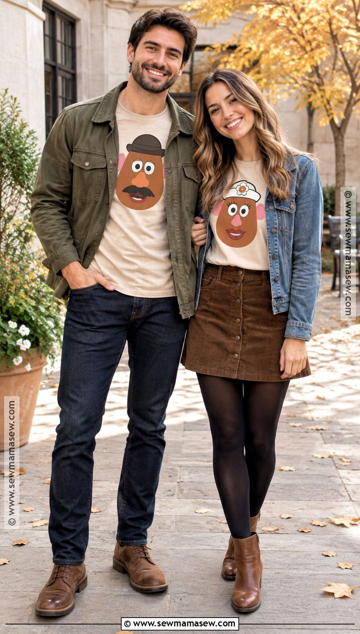 Mr And Mrs Potato Shirt Outfit - 15 thanksgiving shirts for couples