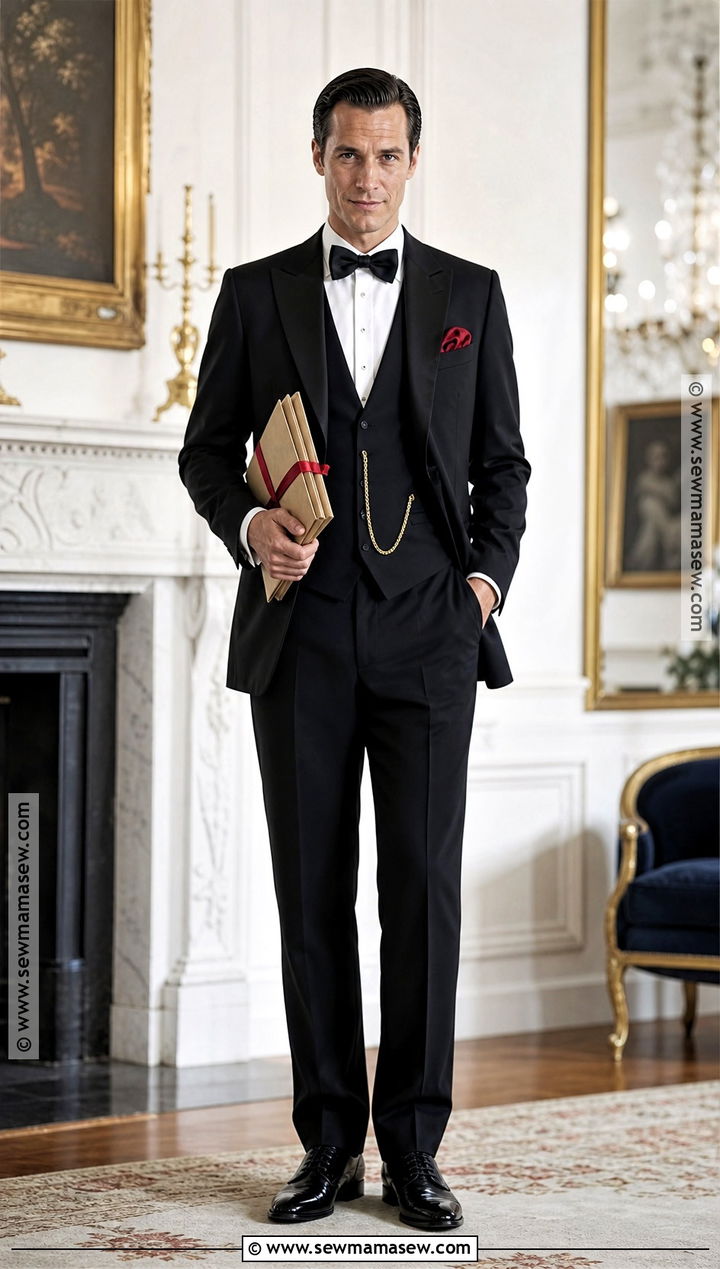 Mr Boddy Black Tie Costume - 30 clue character costumes