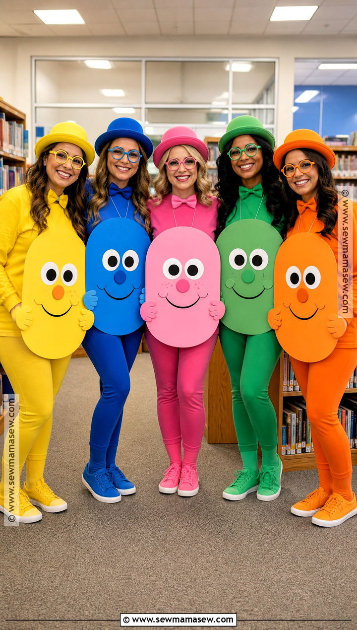 Mr Men And Little Miss Staff Group Costume - 35 book week costumes for teachers