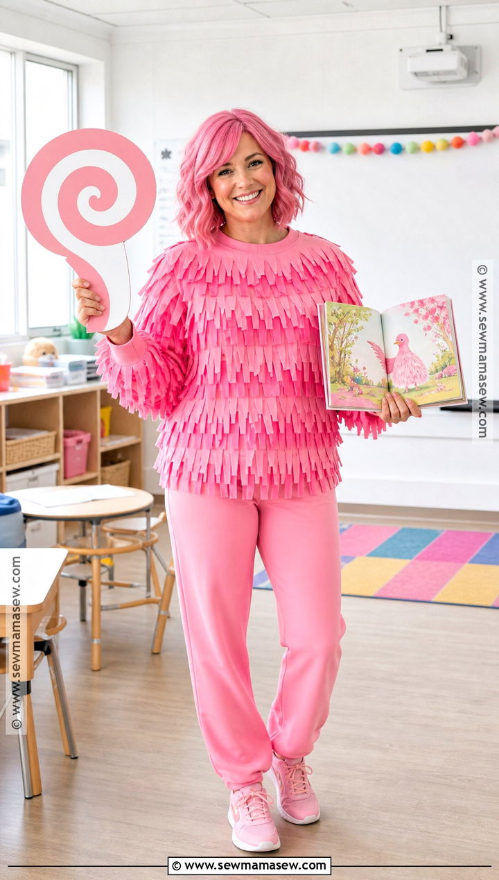 Mr Messy Costume With Pink Fringe - 40 world book day costumes for teachers