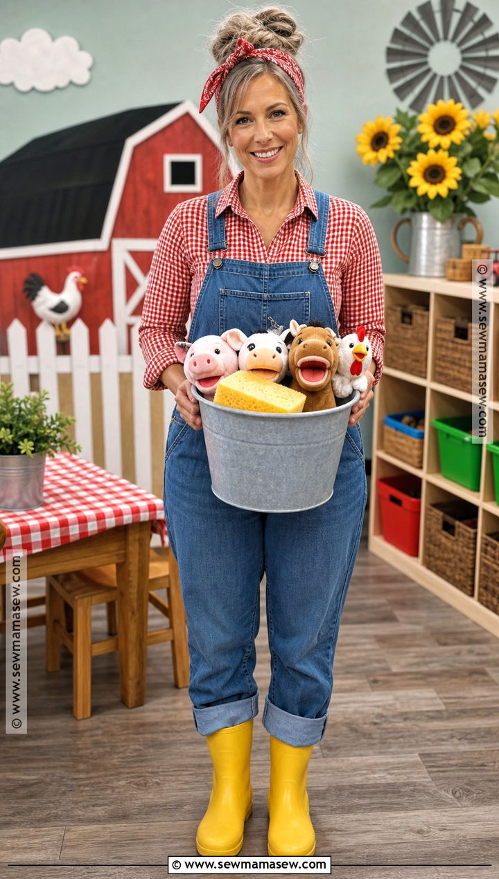 Mrs Wishy Washy Costume With Overalls - 30 storybook character costumes for teachers