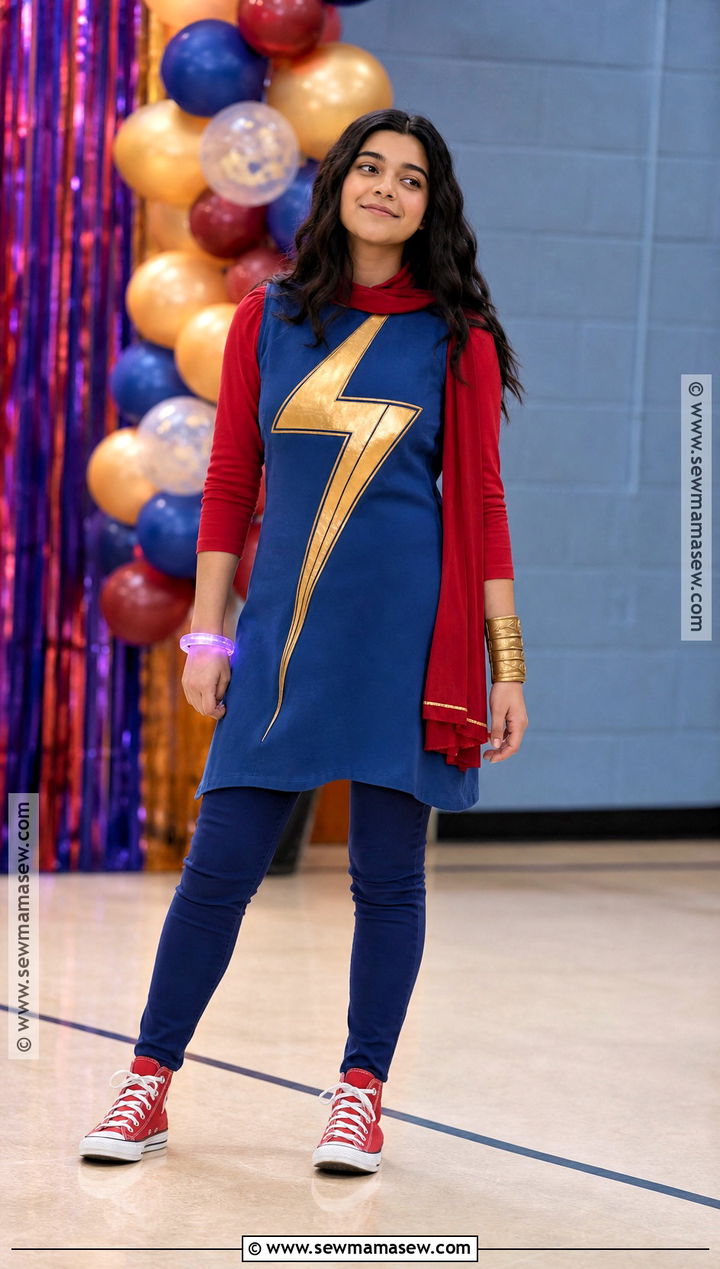 Ms Marvel Costume With Blue Tunic - 30 marvel costume ideas