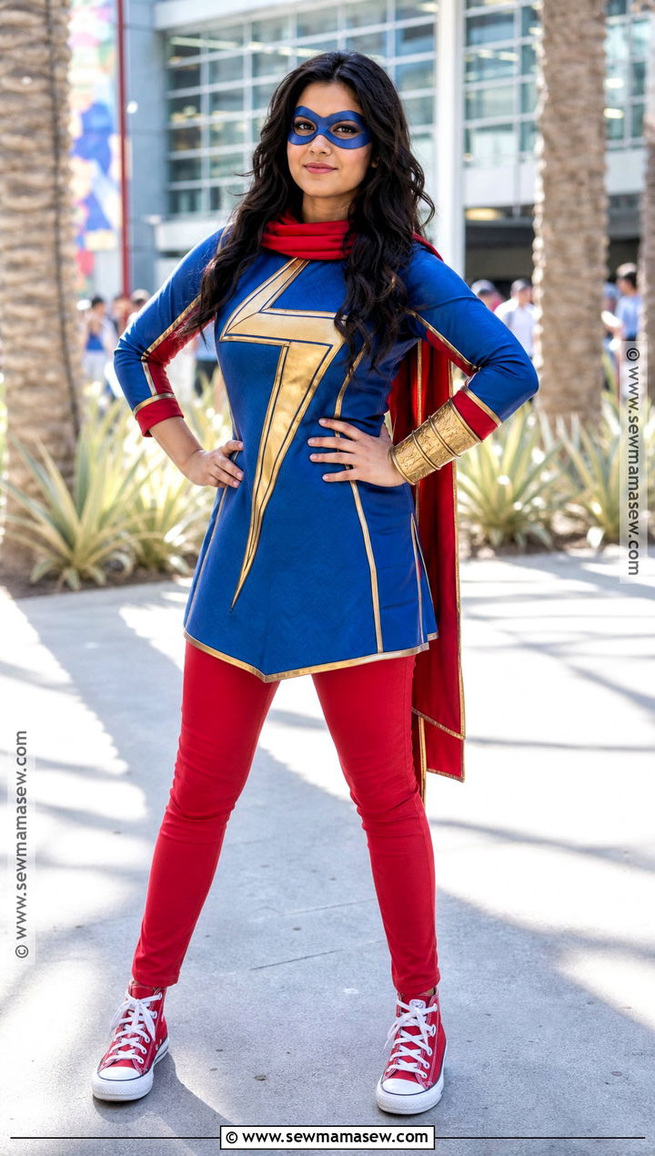 Ms Marvel Costume With Blue Tunic - 30 superhero costumes for women