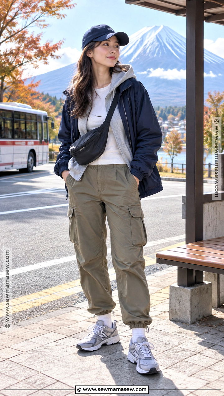 Mt Fuji Autumn Hoodie And Cargo Pants Outfit - 20 mt fuji outfit autumn ideas