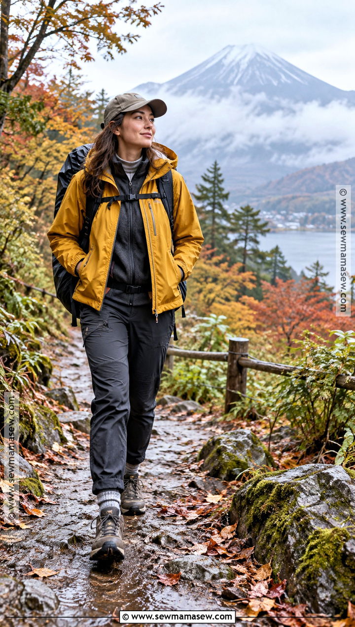 Mt Fuji Autumn Rain Jacket Outfit - 20 mt fuji outfit autumn ideas