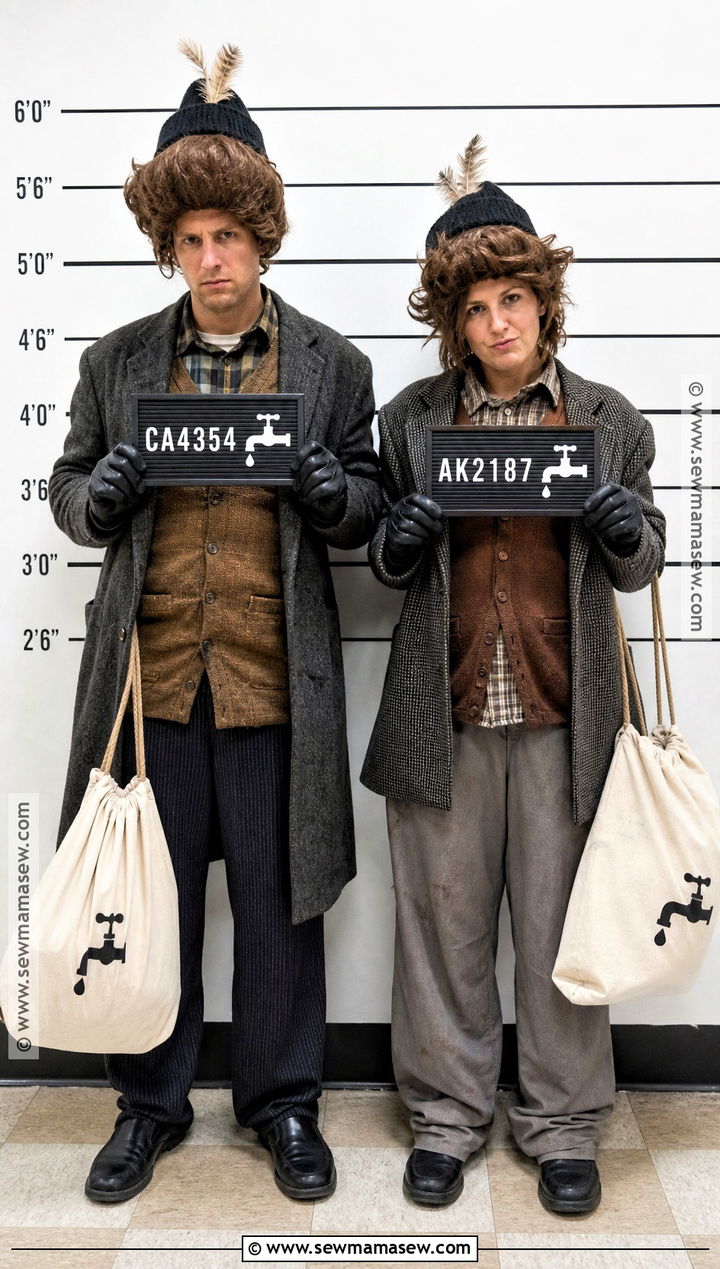 Mugshot Harry And Marv Costume - 30 Harry And Marv Home Alone Costume Ideas