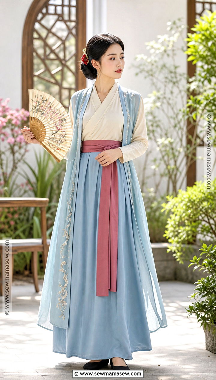 Mulan Costume With Blue Skirt - 30 childhood heroes costume ideas