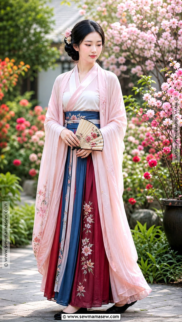 Mulan Princess Costume With Pink And Blue Robe - 30 princess dress up ideas