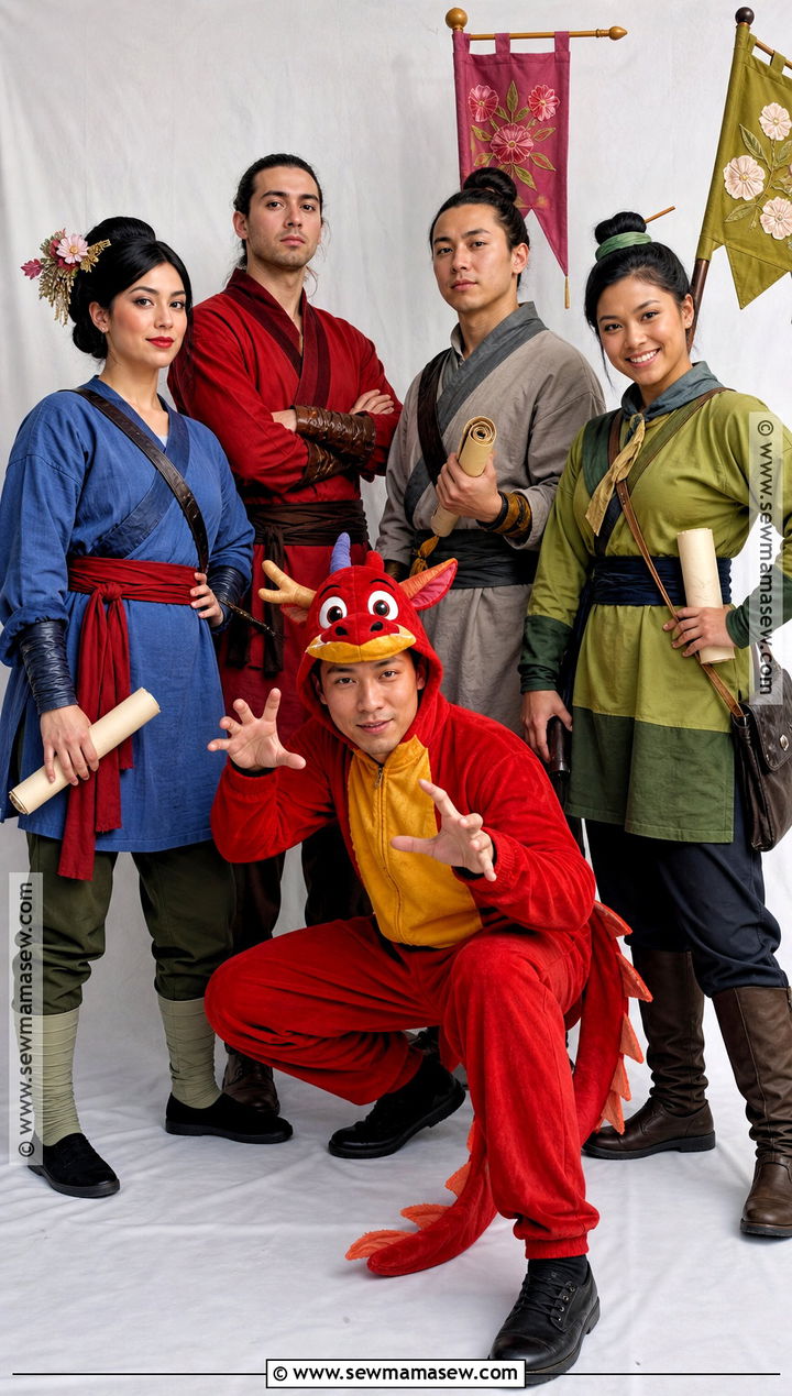 Mulan Training Camp Group Costume - 30 disney princess group costumes
